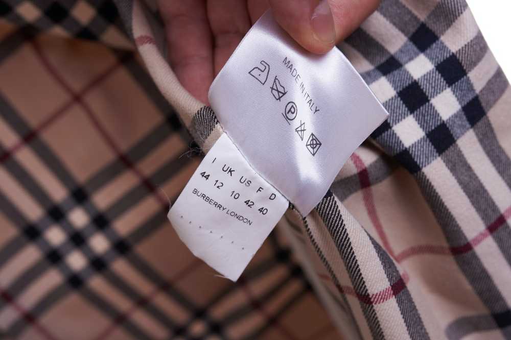 Burberry Burberry London Trench Сoat Plaid Tartan… - image 9