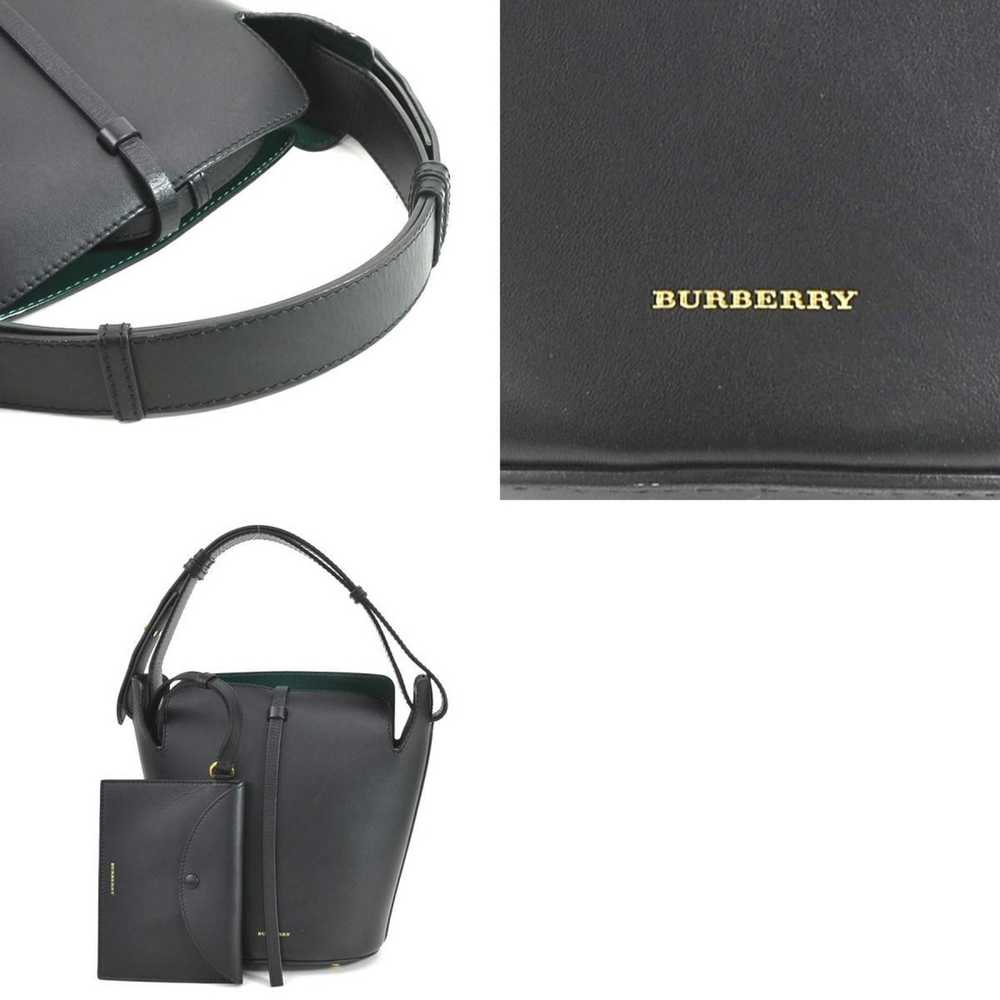 Burberry Burberry shoulder bag bucket leather bla… - image 5