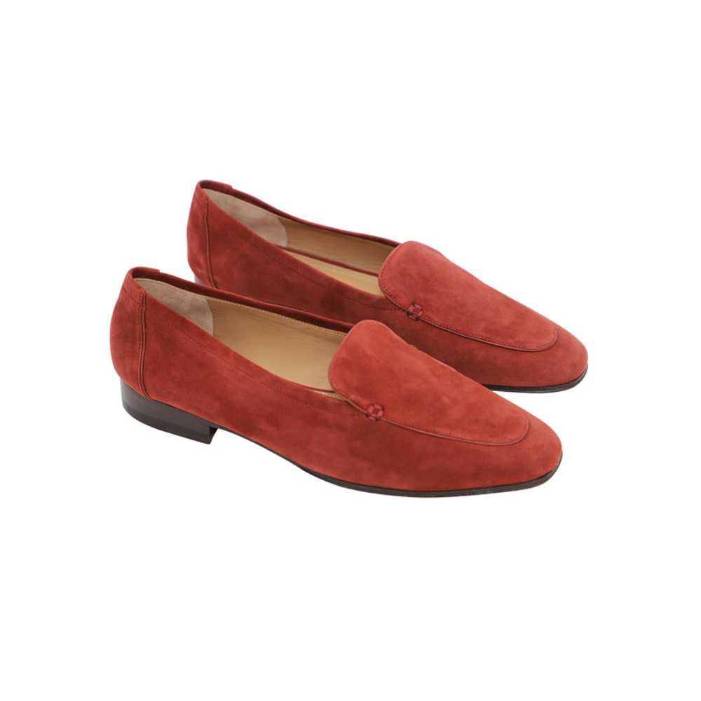 The Row Slippers/Ballerinas Suede in Red - image 1