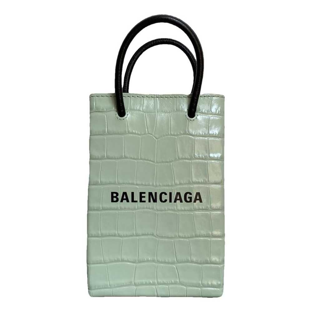 Balenciaga Shopping Phone Holder leather crossbod… - image 1