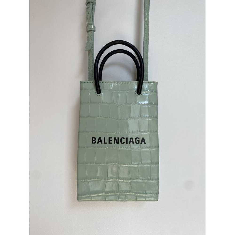 Balenciaga Shopping Phone Holder leather crossbod… - image 5