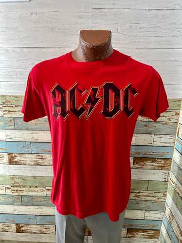 00’s Red AC/DC logo Revival Music T-shirt