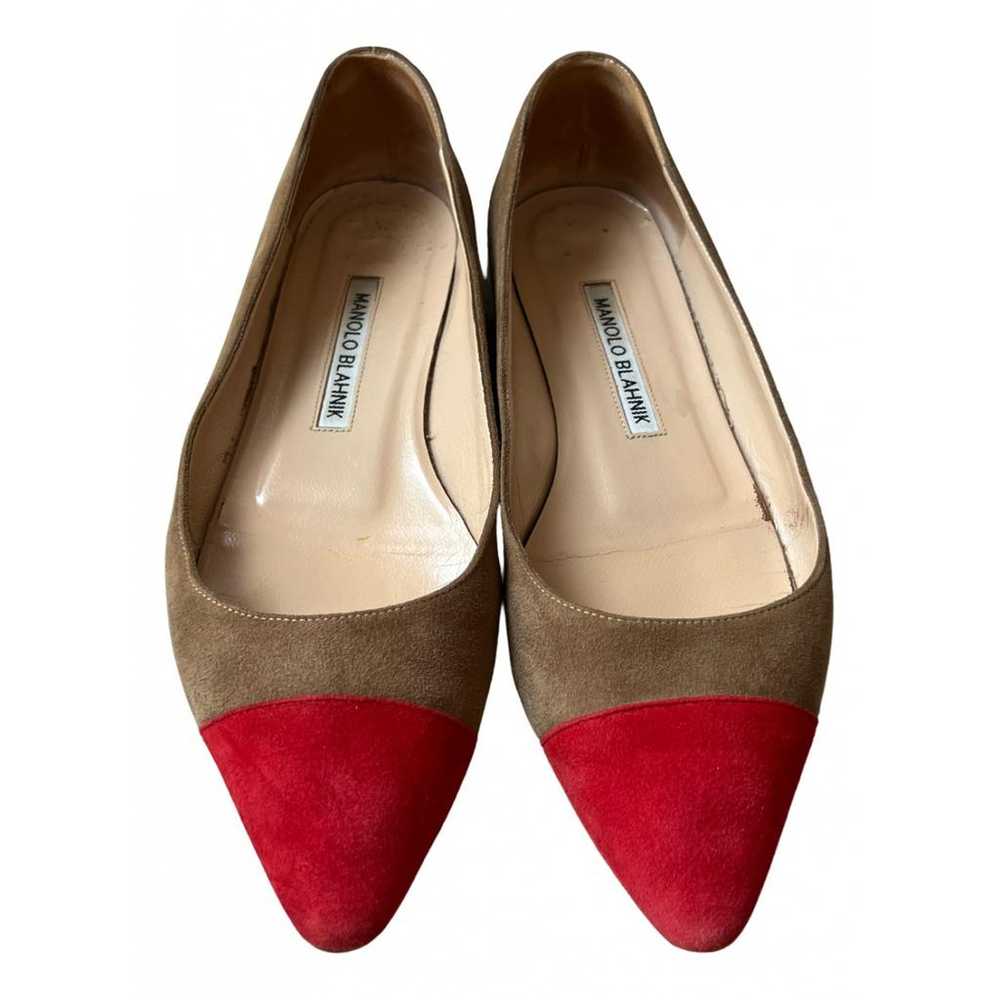 Manolo Blahnik Leather ballet flats - image 1