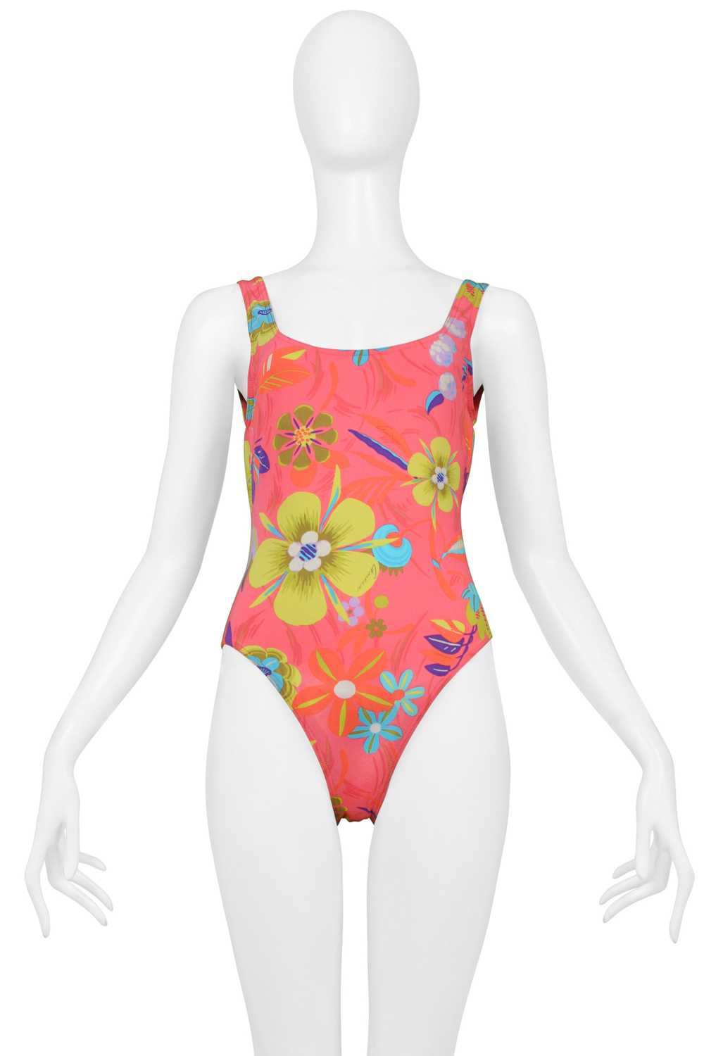 GUCCI BY TOM FORD PINK FLORAL PRINT ONE PIECE SWI… - image 2