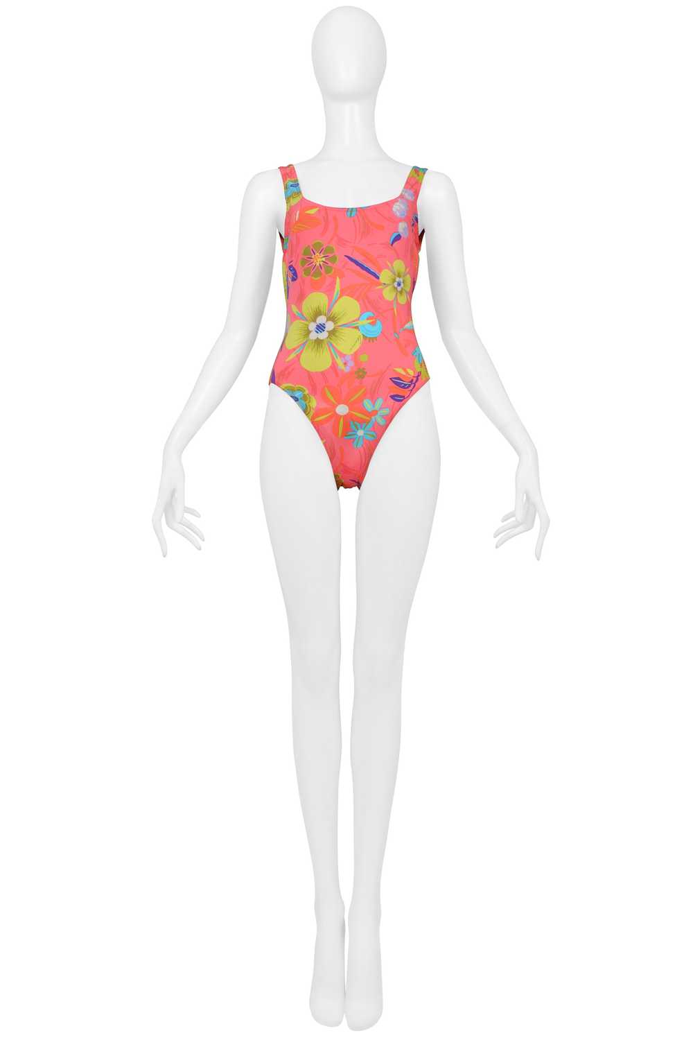GUCCI BY TOM FORD PINK FLORAL PRINT ONE PIECE SWI… - image 3