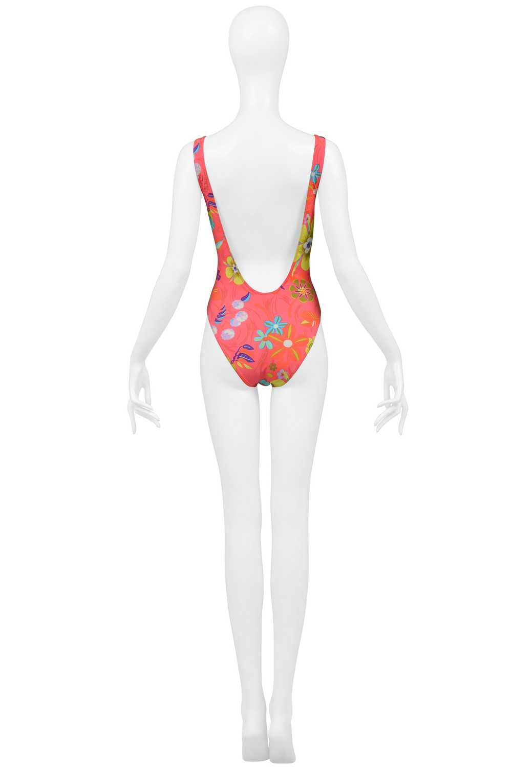 GUCCI BY TOM FORD PINK FLORAL PRINT ONE PIECE SWI… - image 6
