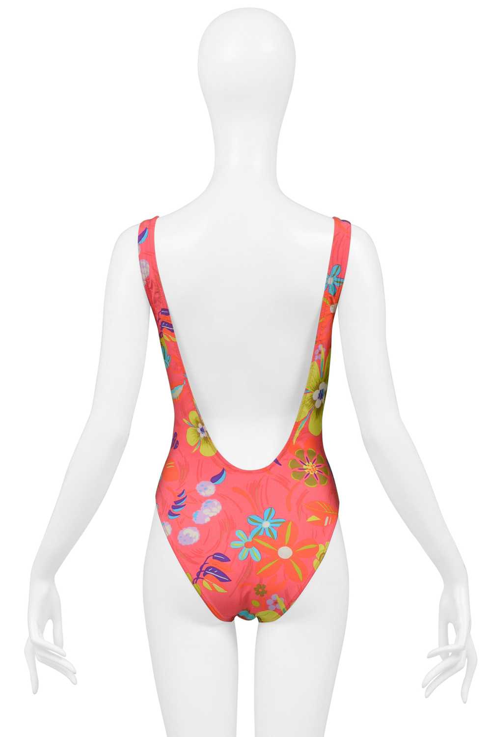 GUCCI BY TOM FORD PINK FLORAL PRINT ONE PIECE SWI… - image 7