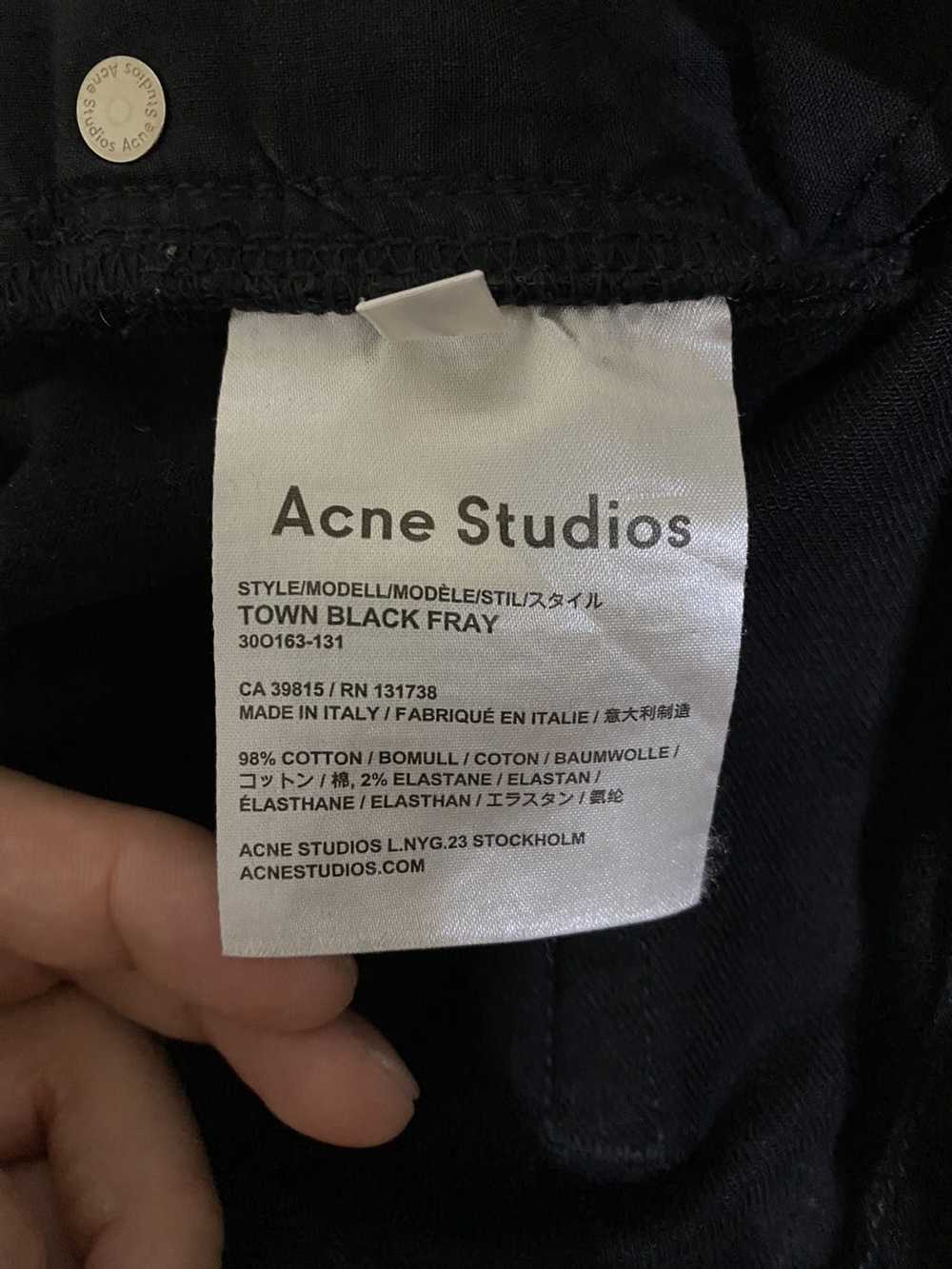 Acne Studios acne town jeans black fray cw - image 3