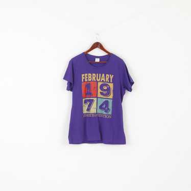 Vintage Port & Company Women XL T-Shirt Purple Co… - image 1