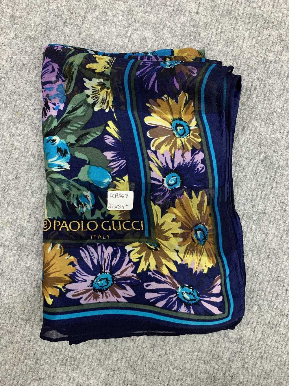 Paolo Gucci × Vintage Vintage Paolo Gucci Silk Sc… - image 7