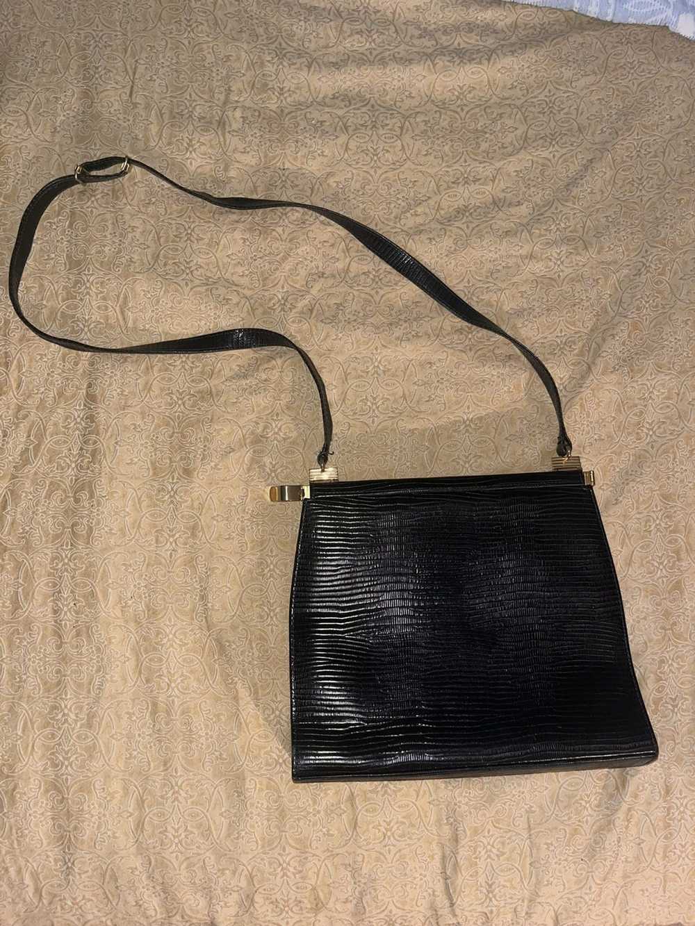 Vintage Black Snakelike purse - image 2