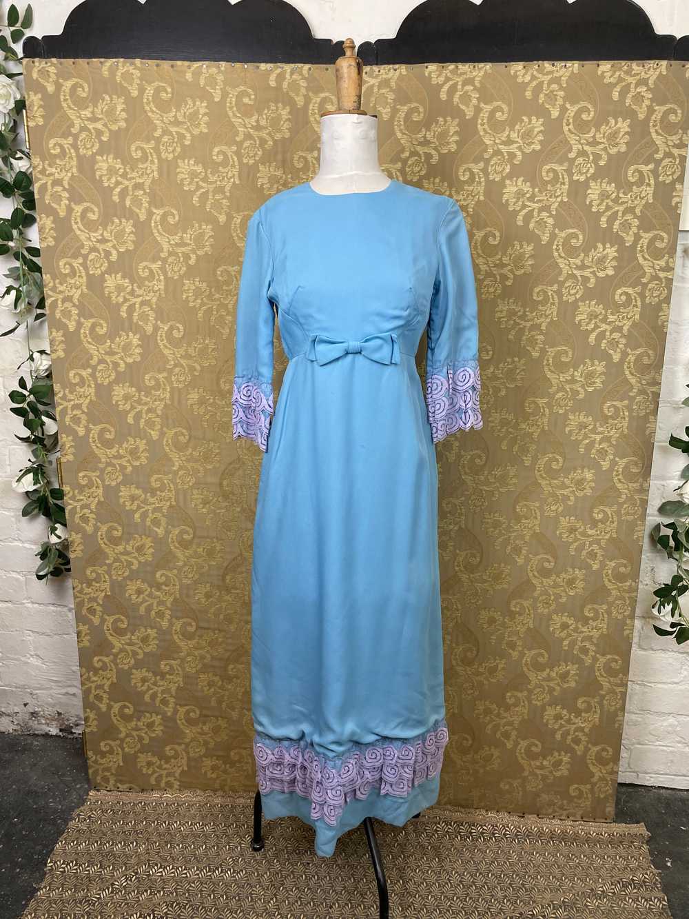 B34" Late 1960s 'Berkertex Bridal Boutique' Blue … - image 1