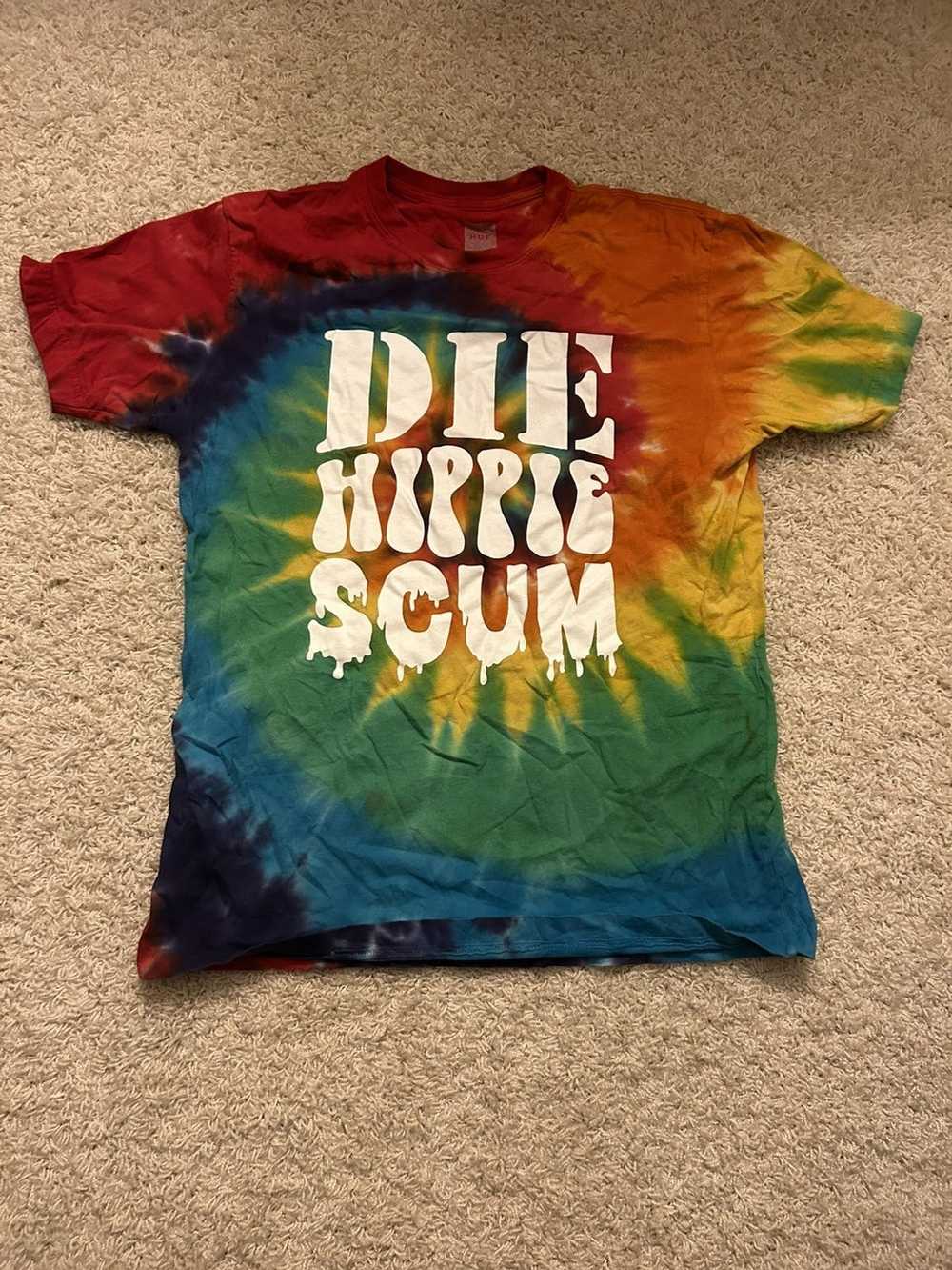 Huf Huf Die Hippie Scum T-Shirt - image 1