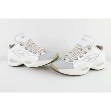 Reebok Classics Men Question Low Allen Iverson White Black Patent GW8863  (HotelomegaShops)