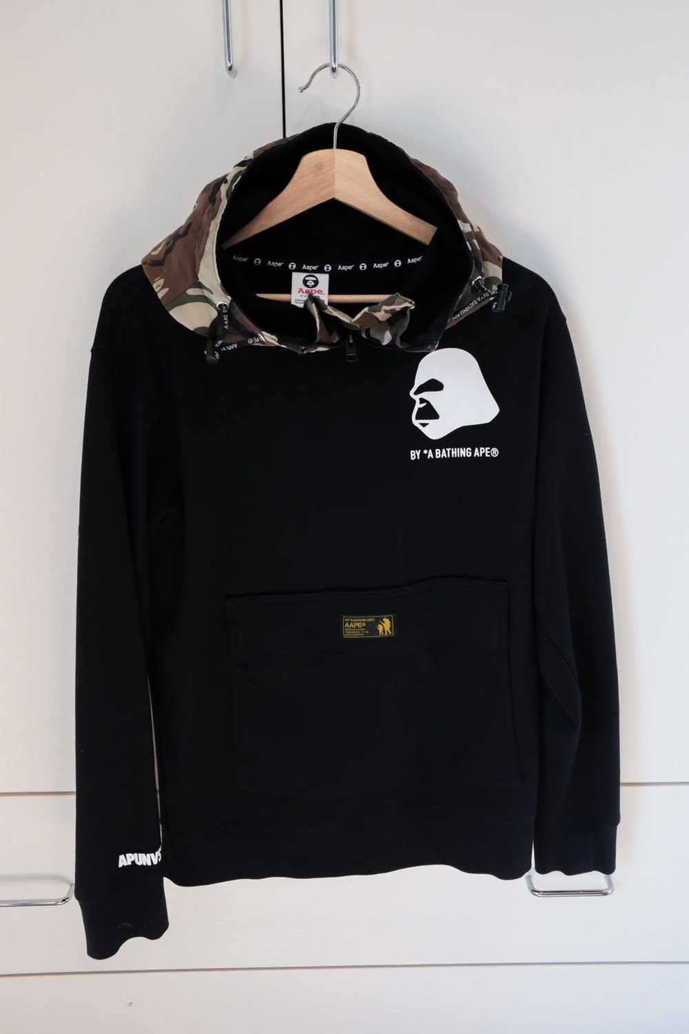 AAPE BY *A BATHING APE® graphic-print cotton-blend Hoodie
