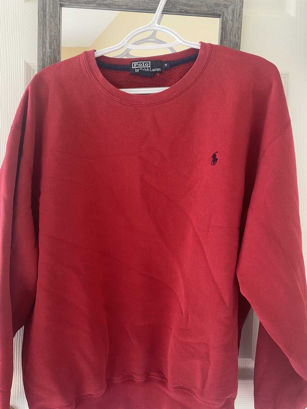 Polo Ralph Lauren × Vintage Red polo sweatshirt - image 2