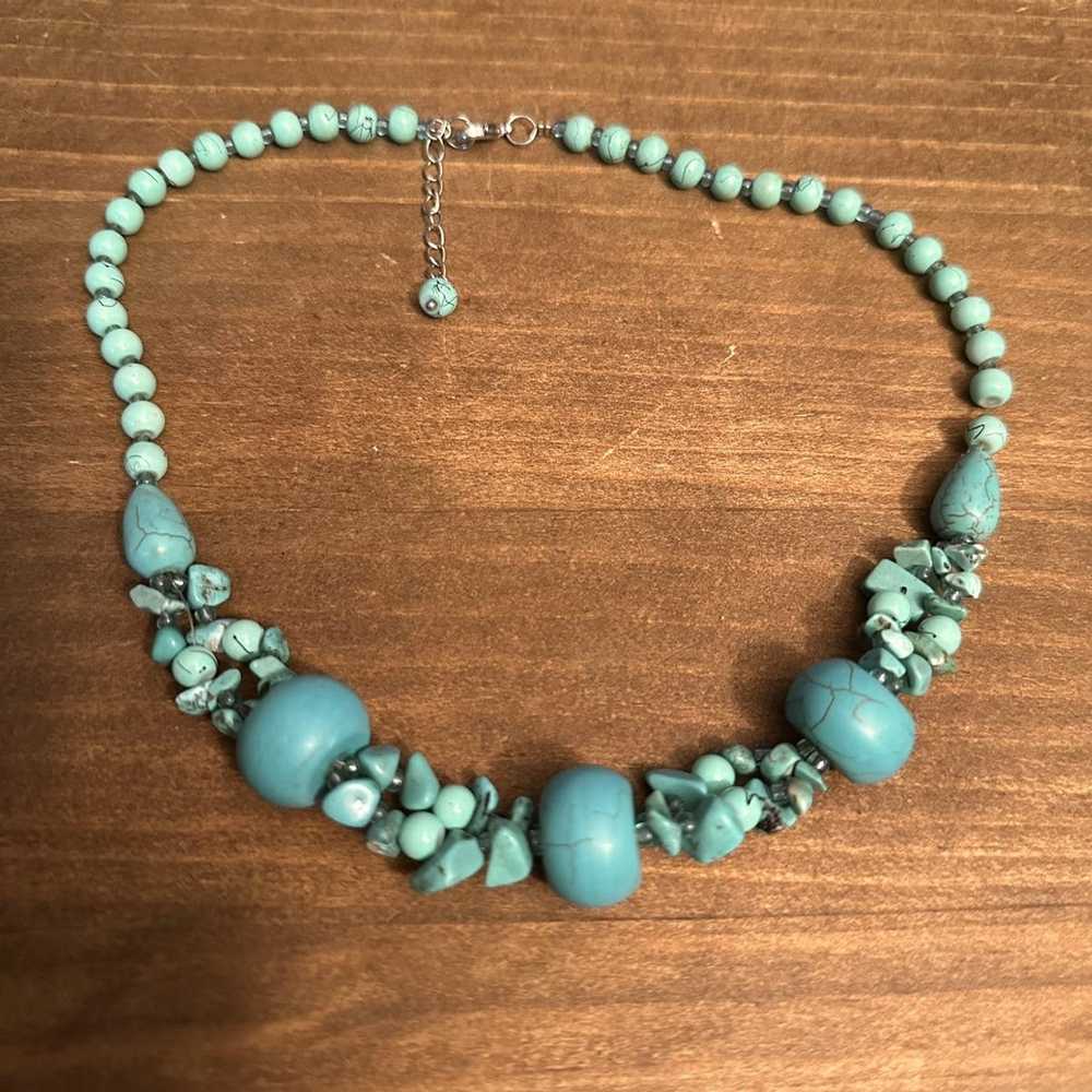 Chicos Chico’s turquoise necklace - image 3