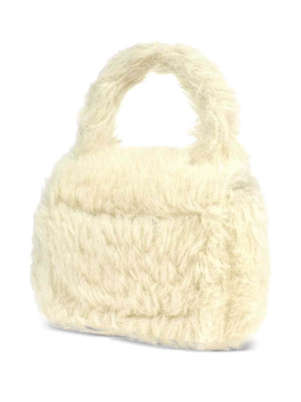 CHANEL Pre-Owned 1992 mini fur tote bag - White - image 2
