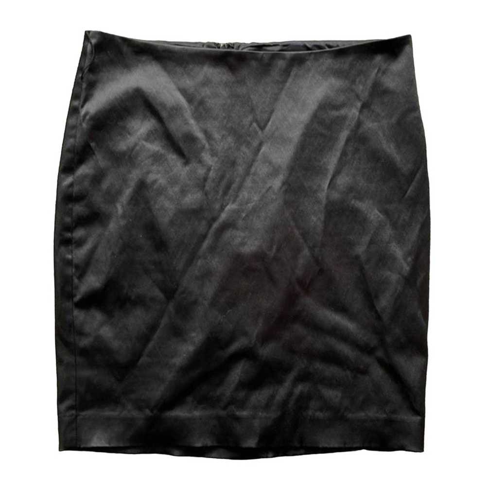 Bebe Bebe Black Pencil Skirt 6 Straight Career Mi… - image 1