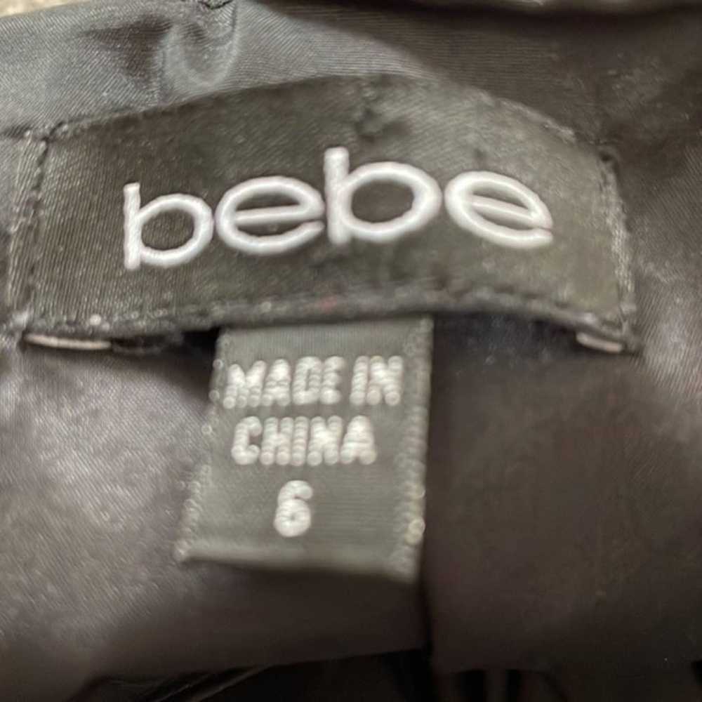 Bebe Bebe Black Pencil Skirt 6 Straight Career Mi… - image 4