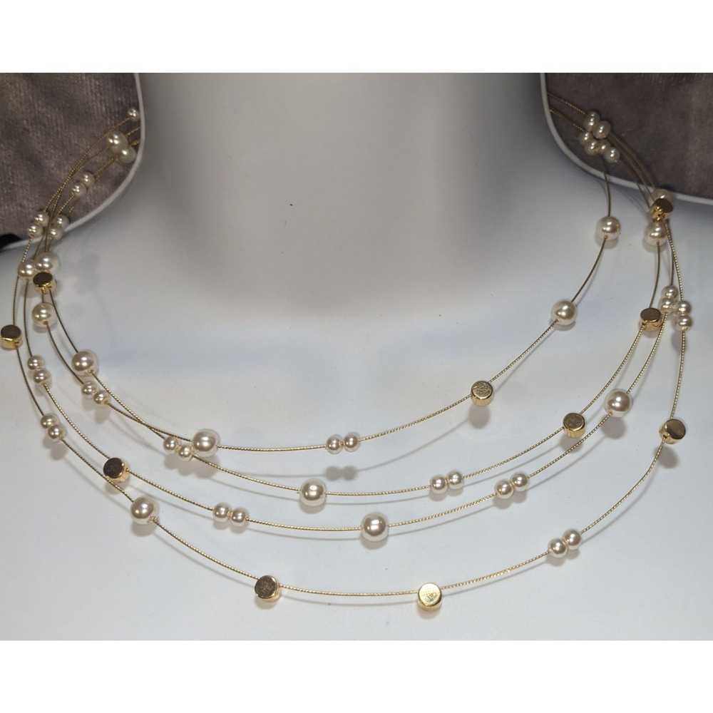 Other Nolan Miller Gold Pearl Celestial Necklace - image 4