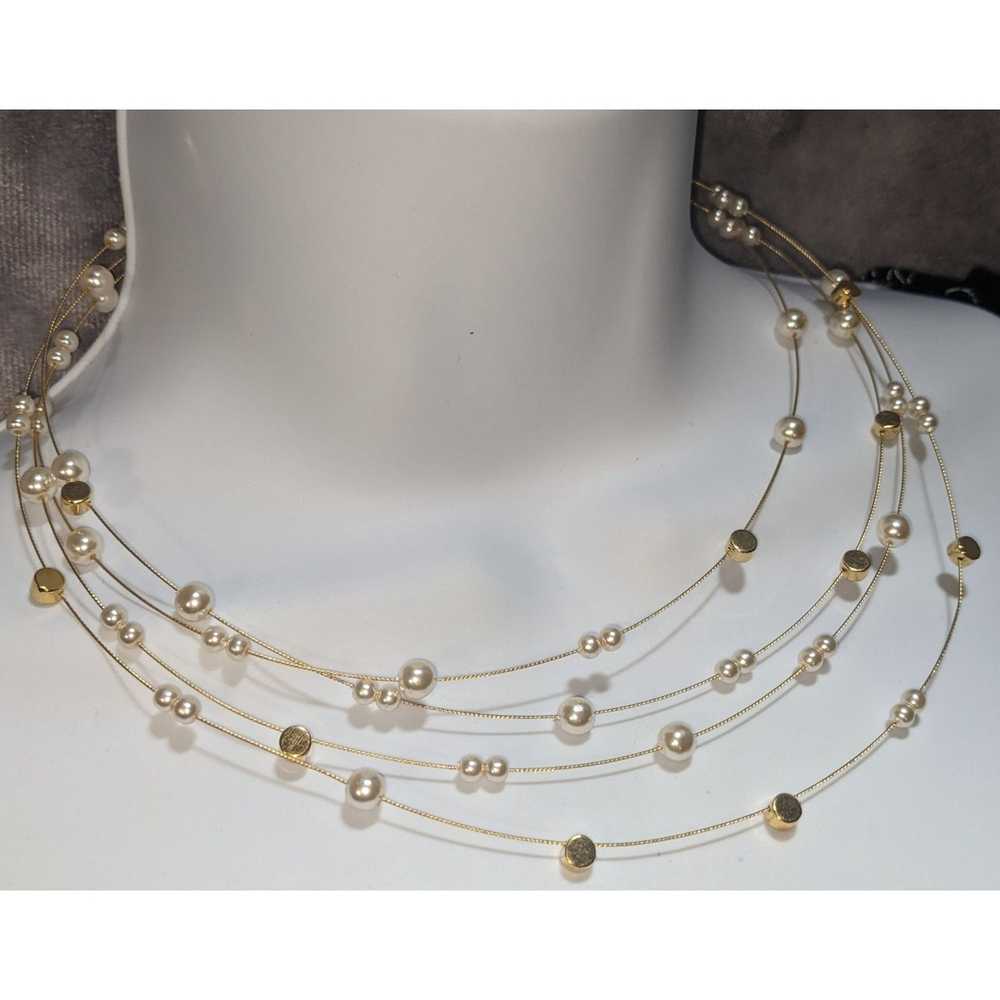 Other Nolan Miller Gold Pearl Celestial Necklace - image 5