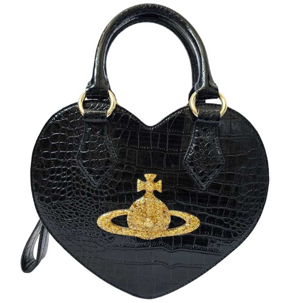 Vivienne Westwood Heart Shaped Gold Orb 2way Shoulder Handbag