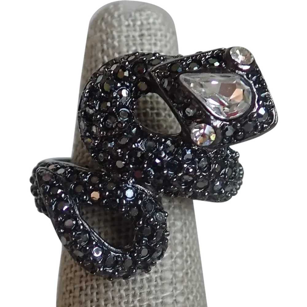 *Vintage Kenneth Jay Lane Statement Snake Ring