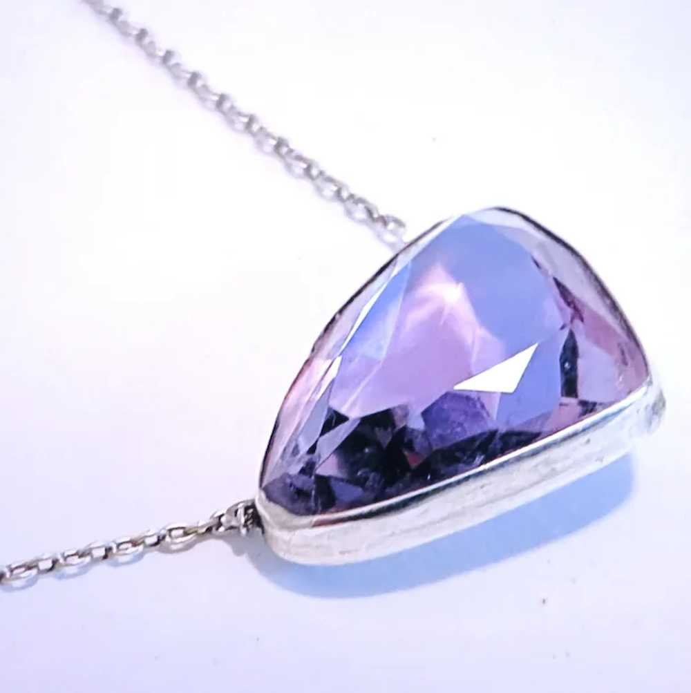 Art Deco Amethyst.Sterling Necklace - image 6