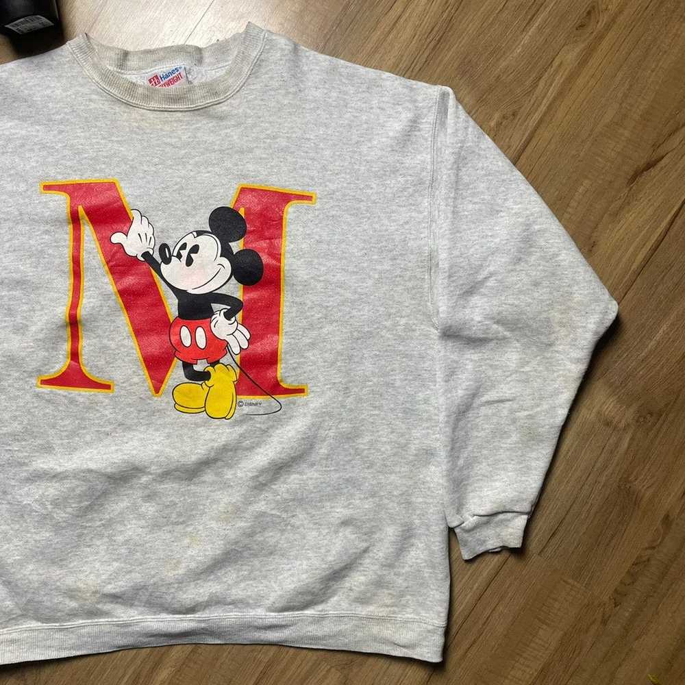 Disney × Mickey Mouse × Vintage Vintage 90’s Swea… - image 3