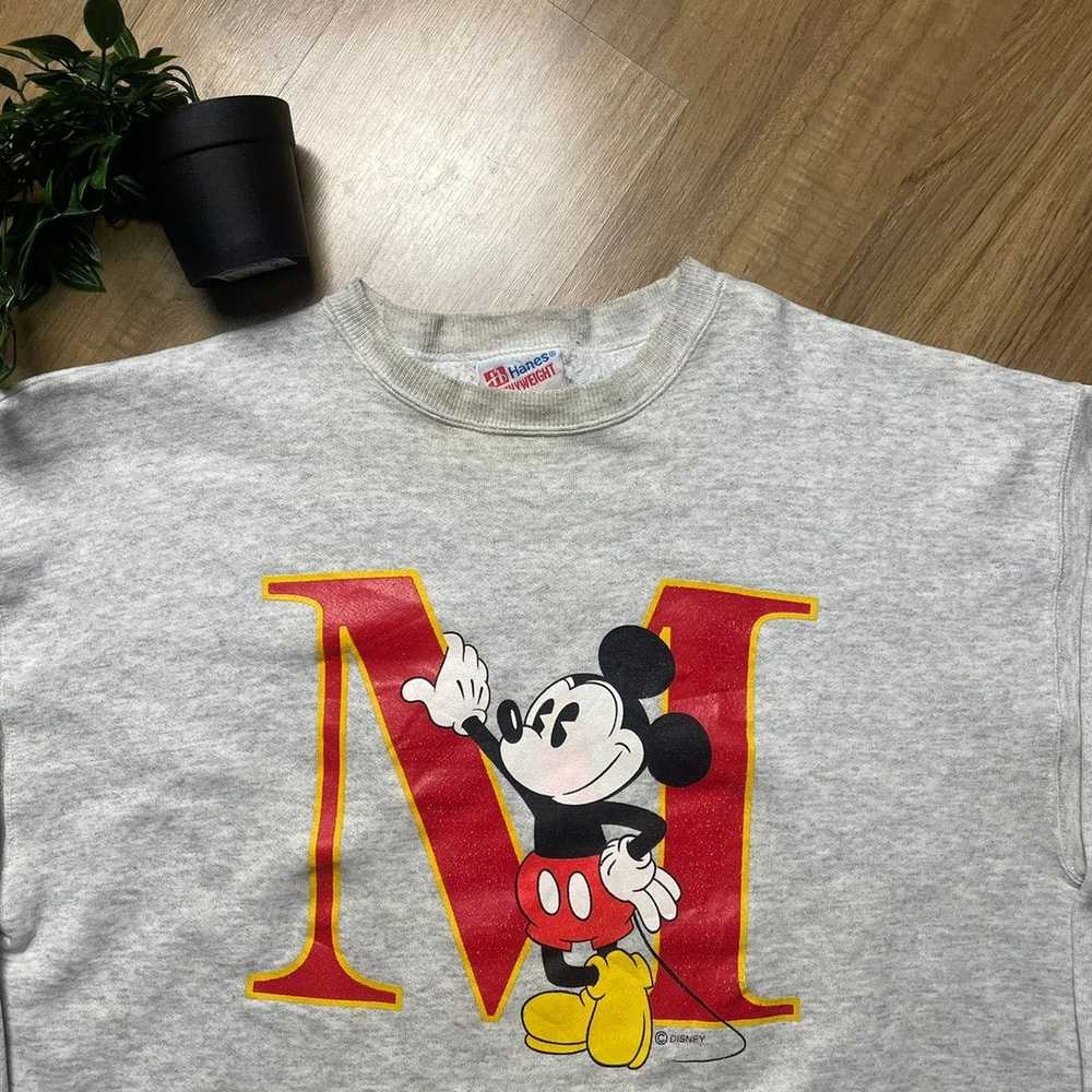 Disney × Mickey Mouse × Vintage Vintage 90’s Swea… - image 4