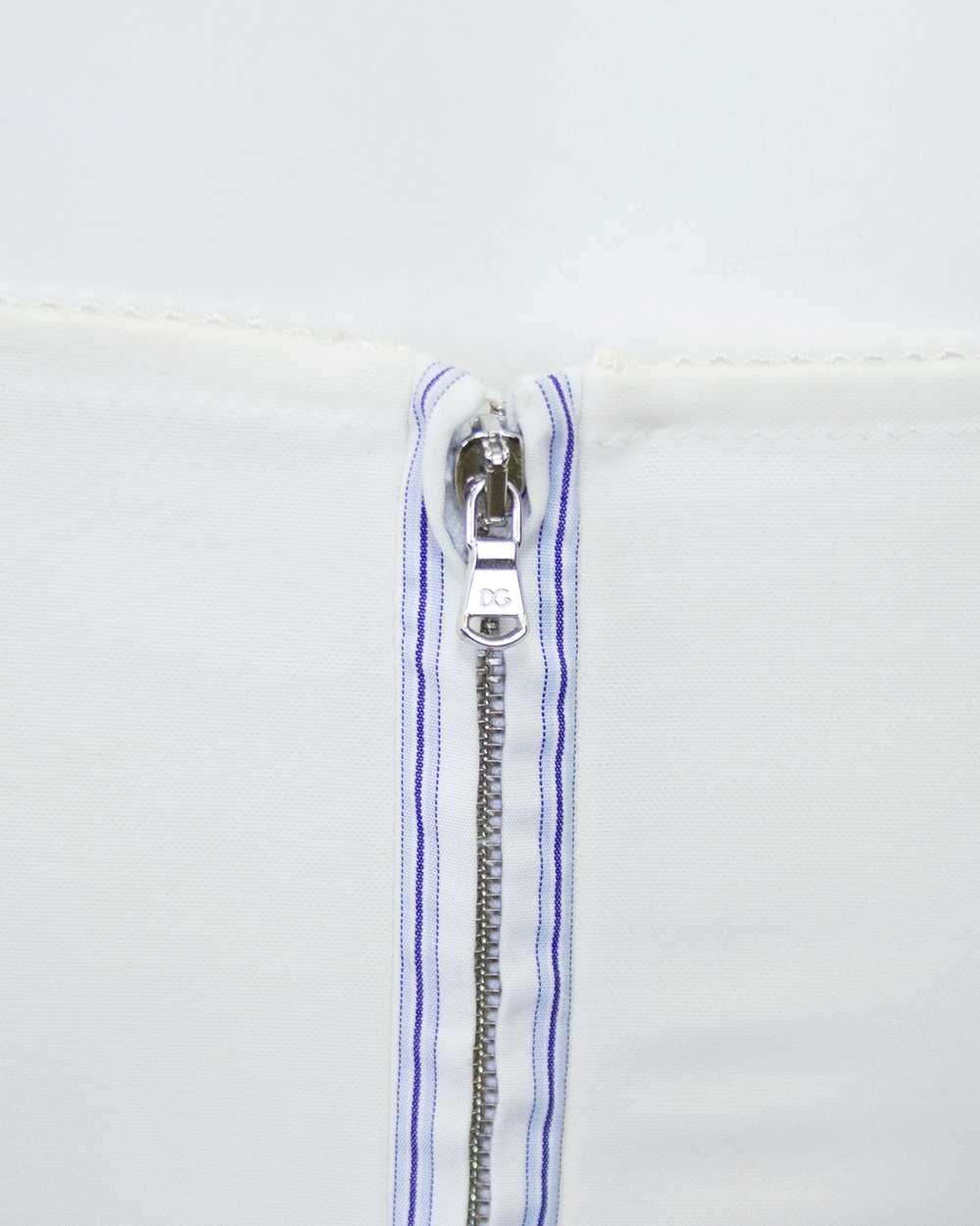 Dolce & Gabbana Blue and White Chevron Striped Co… - image 3