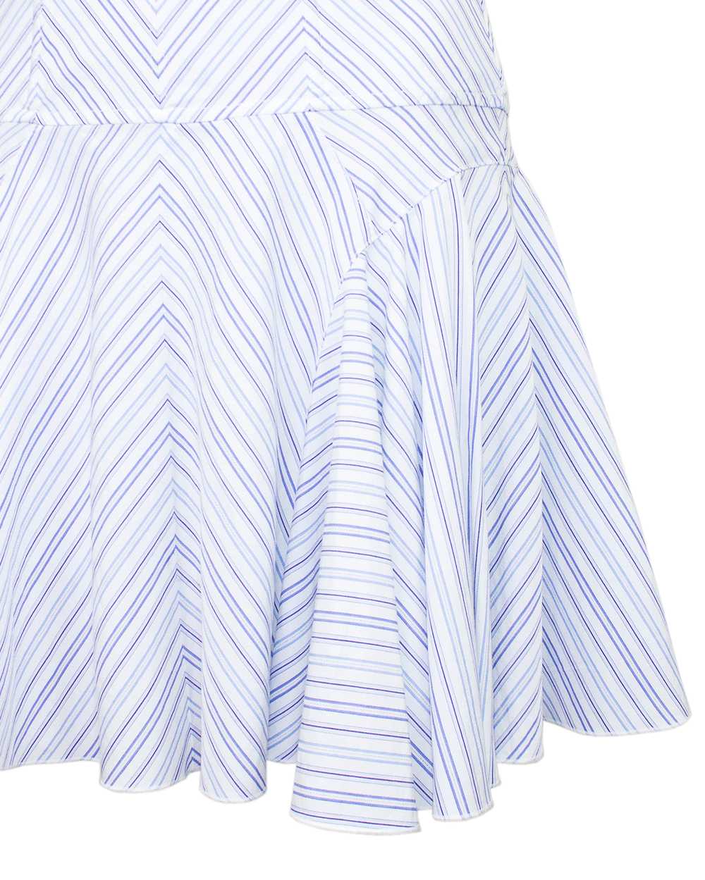 Dolce & Gabbana Blue and White Chevron Striped Co… - image 5