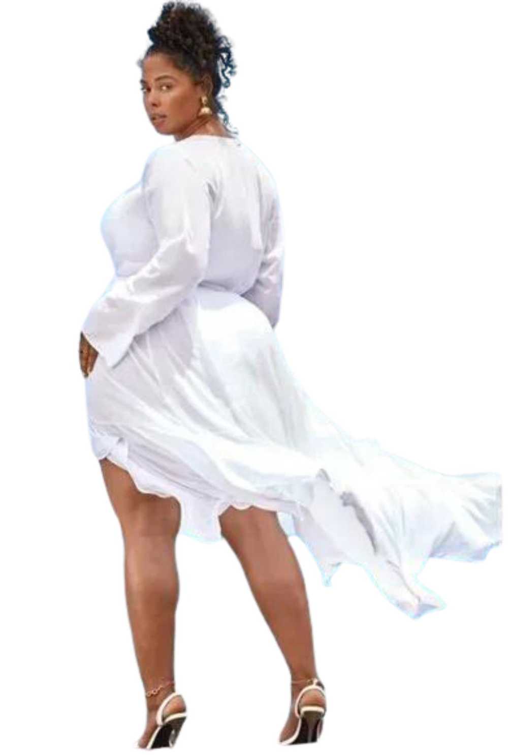 Tabria Majors x Fashion To Figure White Sheer Dus… - image 2