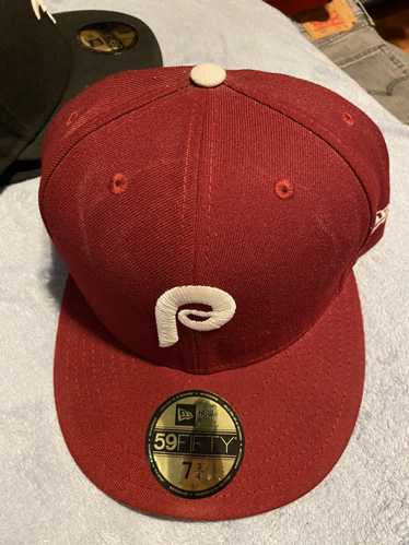 Shop New Era 9Fifty Philadelphia Phillies Classic Trucker Hat 60116765 red