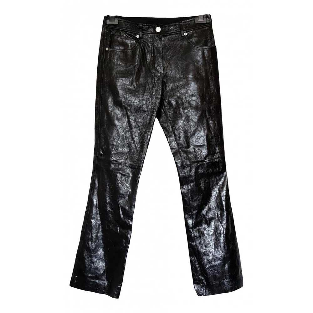 Helmut Lang Leather straight pants - image 1