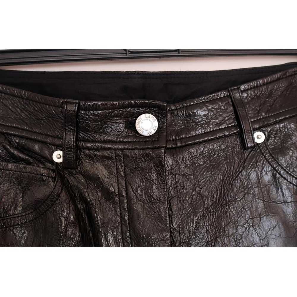 Helmut Lang Leather straight pants - image 5