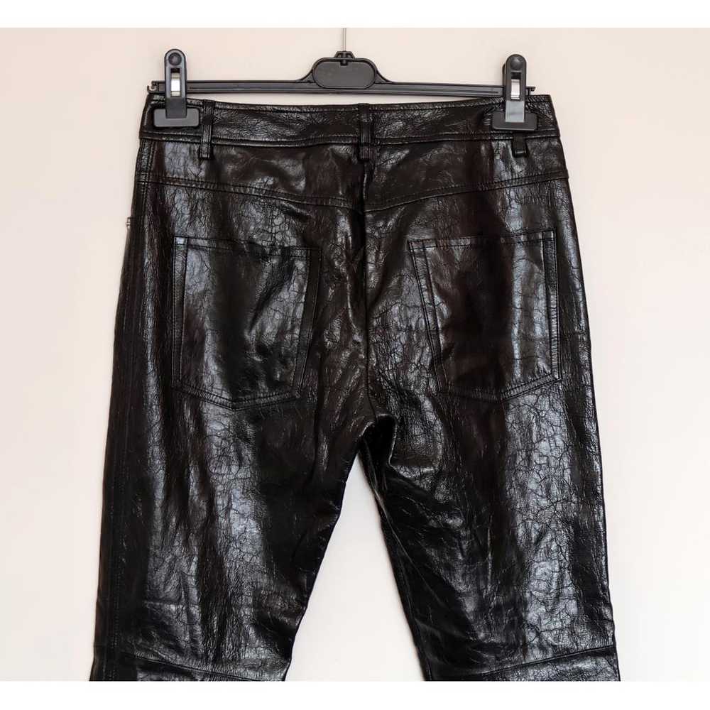 Helmut Lang Leather straight pants - image 6
