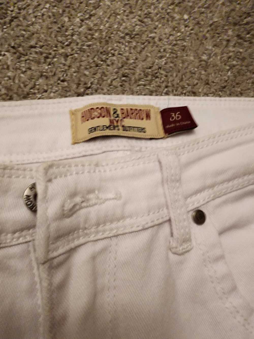 Other HUDSON AND BARROW skinny white jeans - image 3