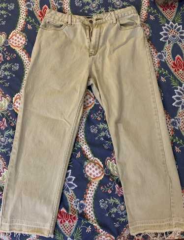 Absent Beige wide-fit jeans