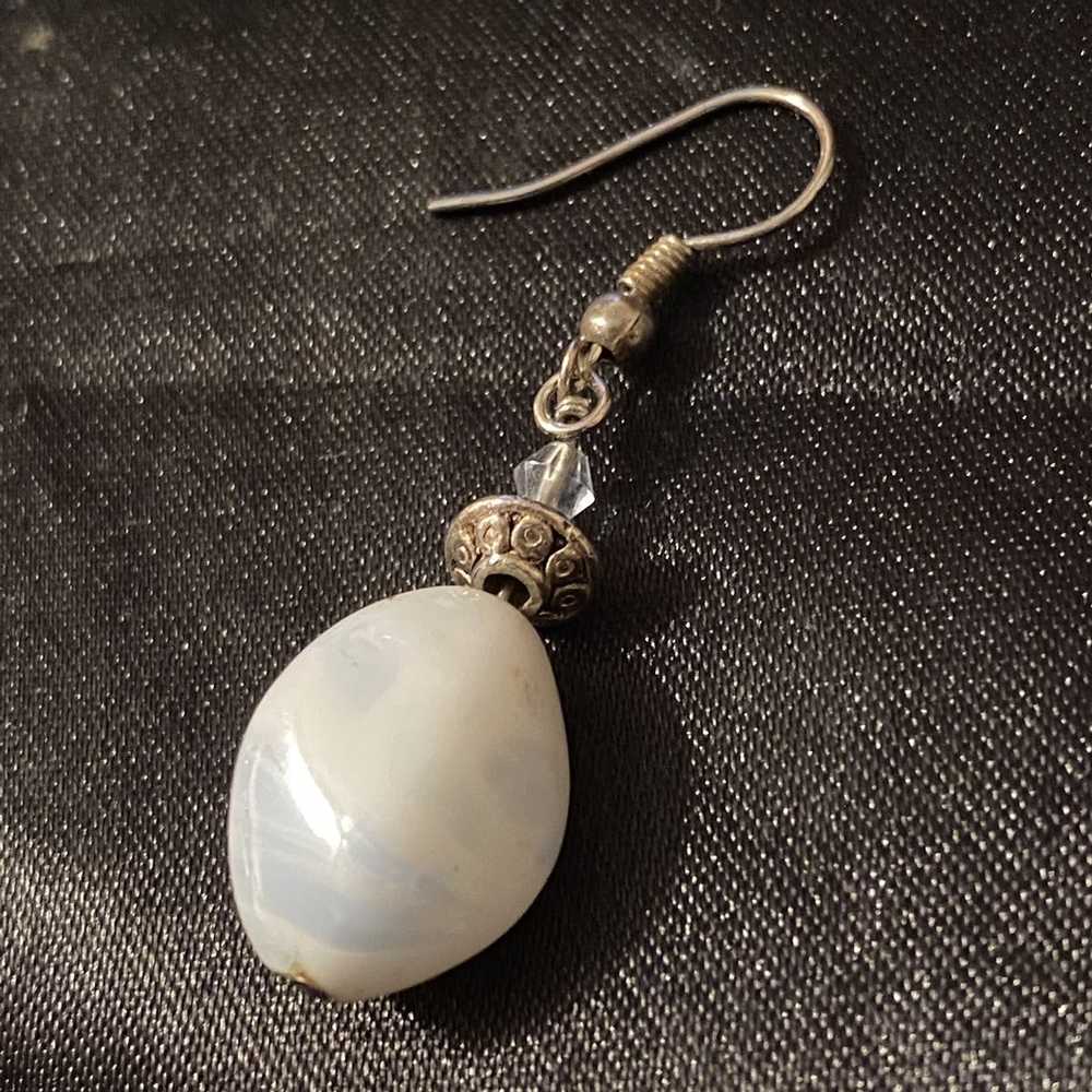 Avant Garde × Jewelry × Rare White Bead Piriform … - image 2