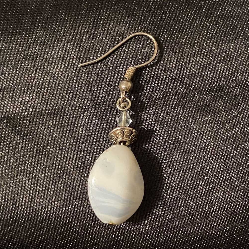 Avant Garde × Jewelry × Rare White Bead Piriform … - image 3