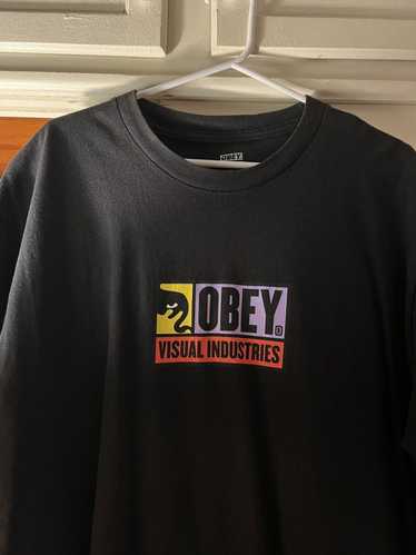 Obey Visual Industries Box Logo Tee