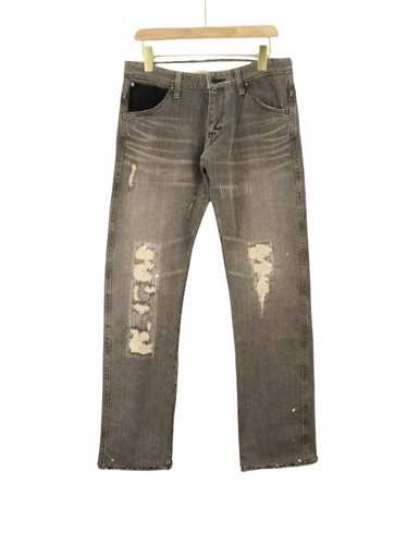 Factotum Factotum Distressed Rugged Riri Zipper P… - image 1