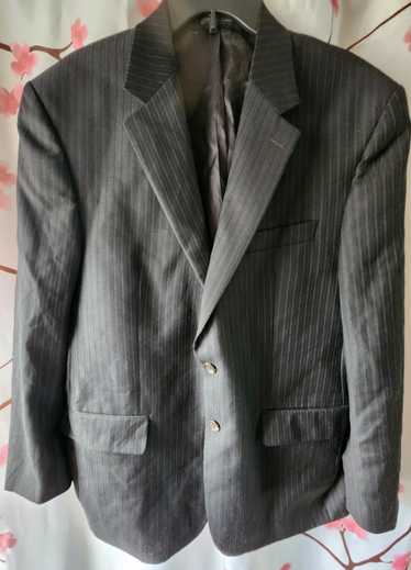 Chaps Chaps Black Pinstripe Blazer Suit Jacket Siz