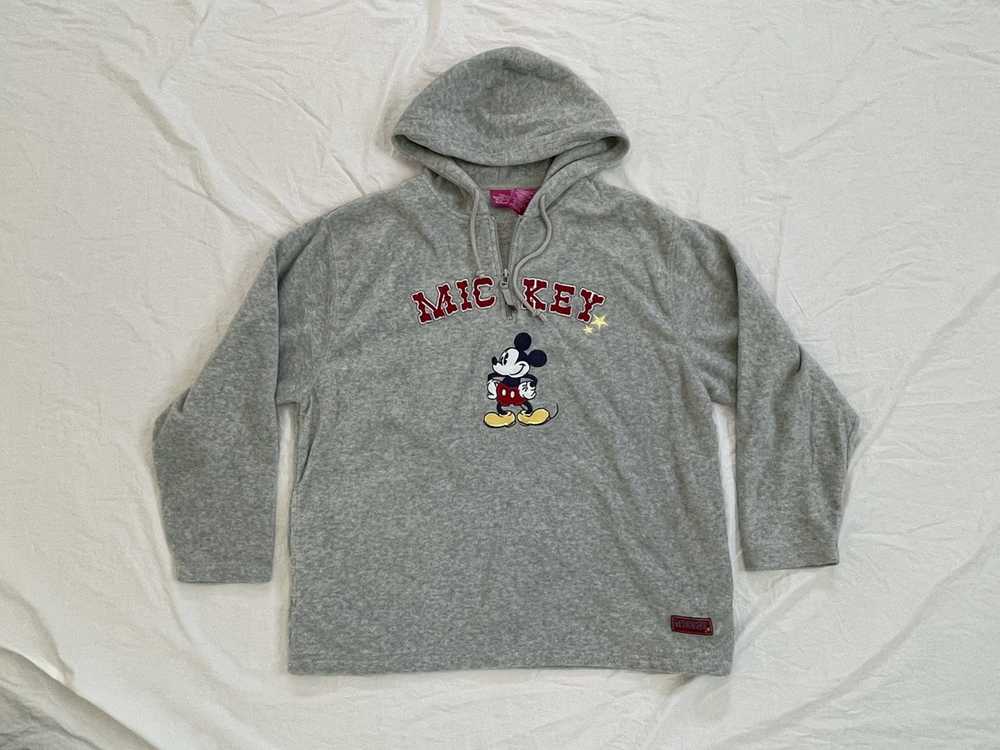 Disney Vintage Disney Mickey Fleece (M, Grey) - image 3