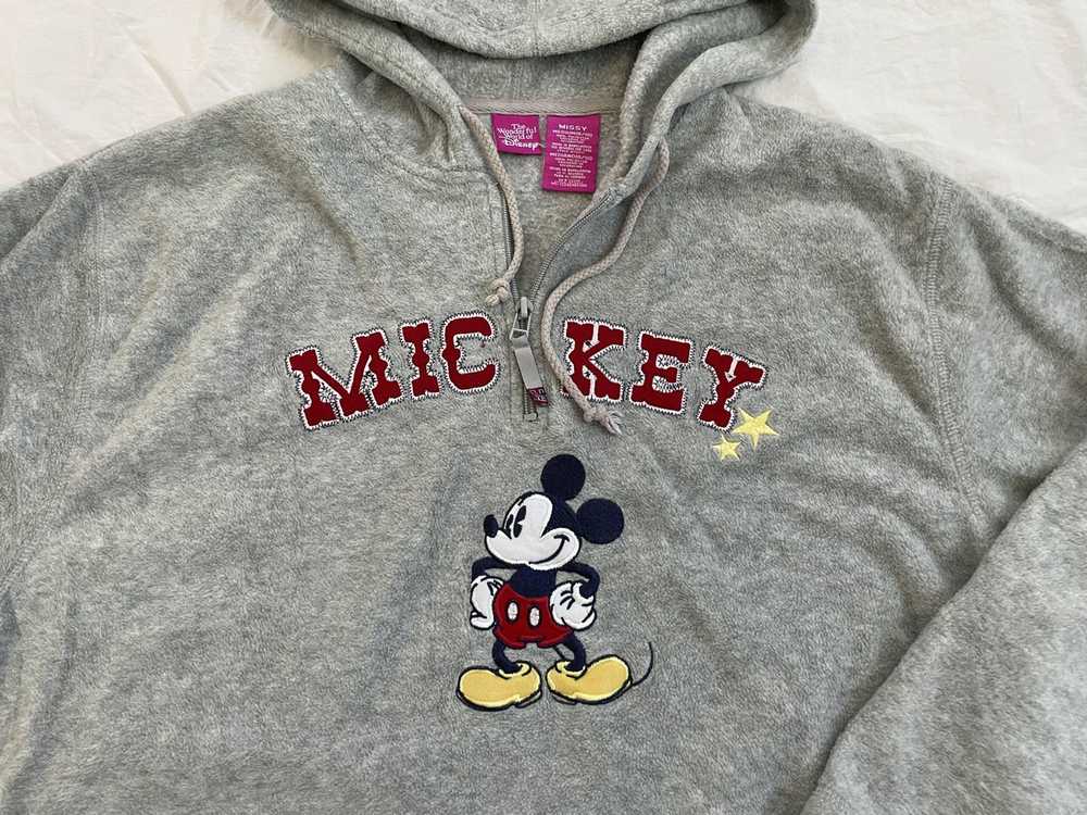 Disney Vintage Disney Mickey Fleece (M, Grey) - image 4