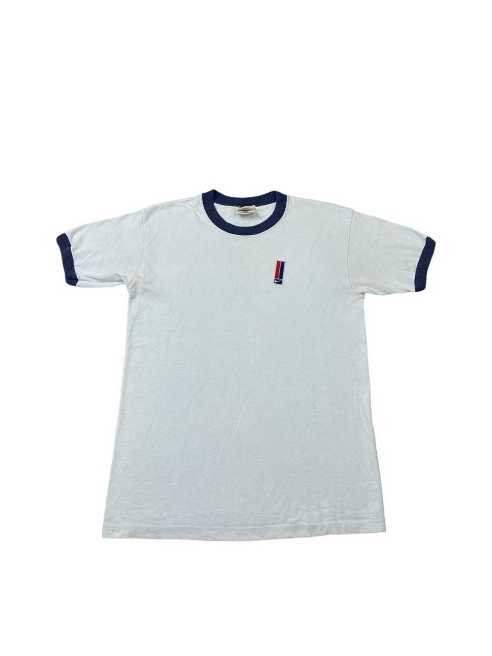 Nike × Vintage Vintage 90s Nike Tennis Ringer T s… - image 1