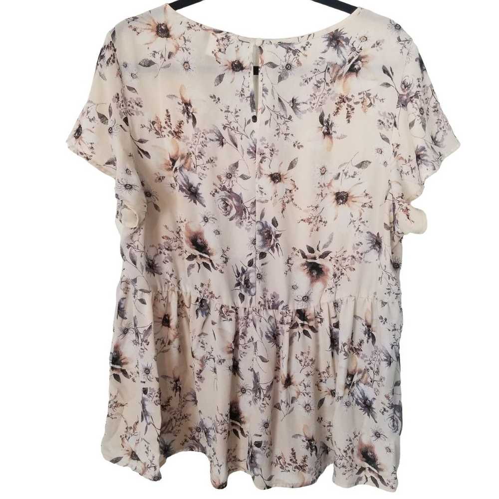 Other Torrid 1X Floral Short Sleeve Georgette Lat… - image 8