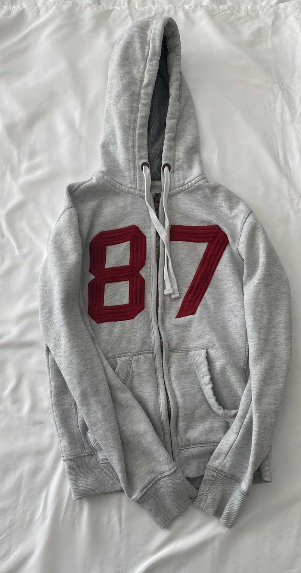 Aeropostale Aeropostale Grey 87 Full Zip Hoodie - image 1